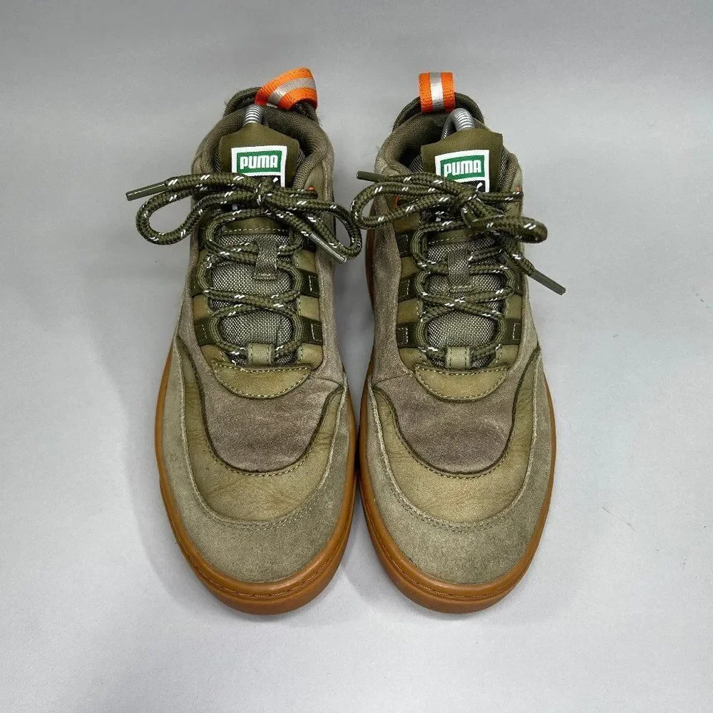 Puma Shoes Women's Size 7‎ Cali Zero Demi Army Green Sneakers